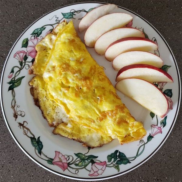 Swiss Apple French Omelette